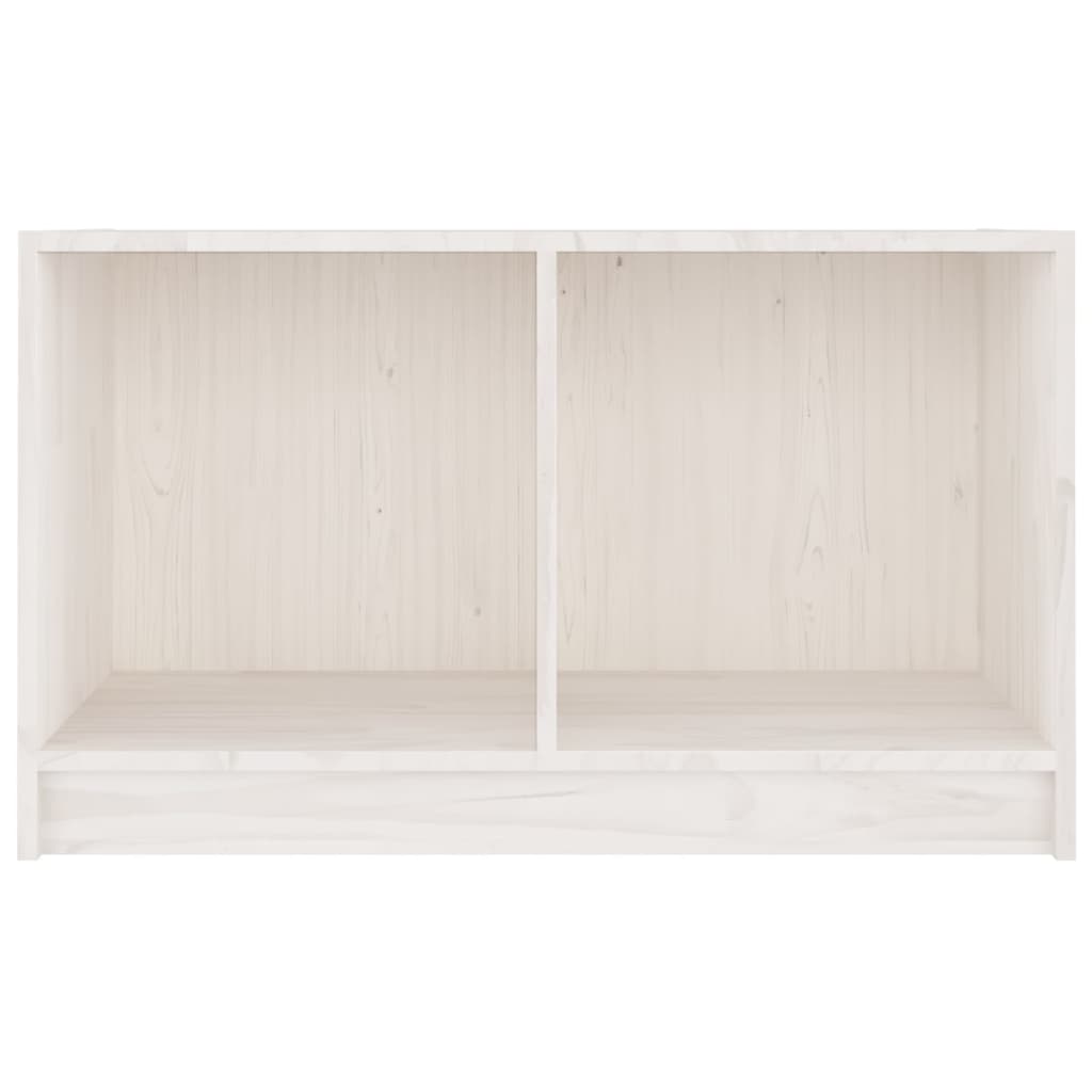 TV Cabinet White 70x33x42 cm Solid Pinewood