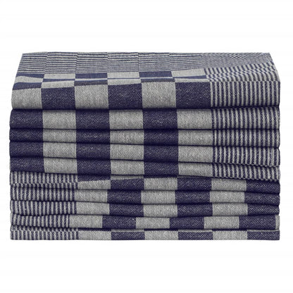 Kitchen Towels 50 pcs Blue and White 50x70 cm Cotton