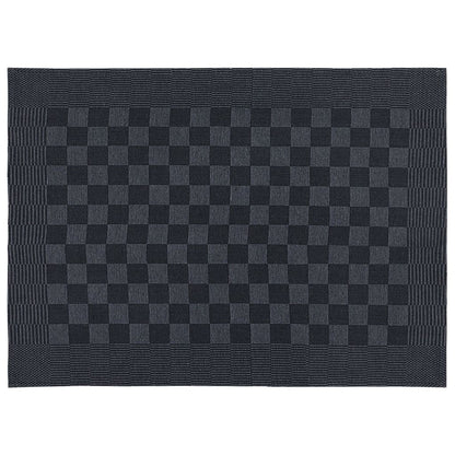 10 Piece Towel Set Black and Grey Cotton