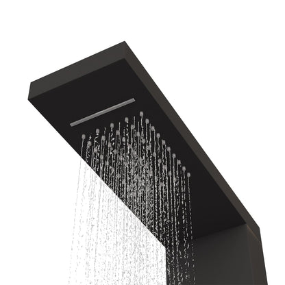 Shower Panel System Aluminium Black