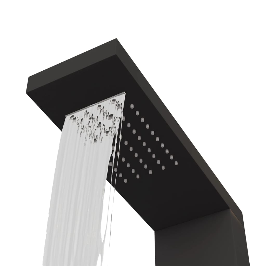 Shower Panel System Aluminium Black