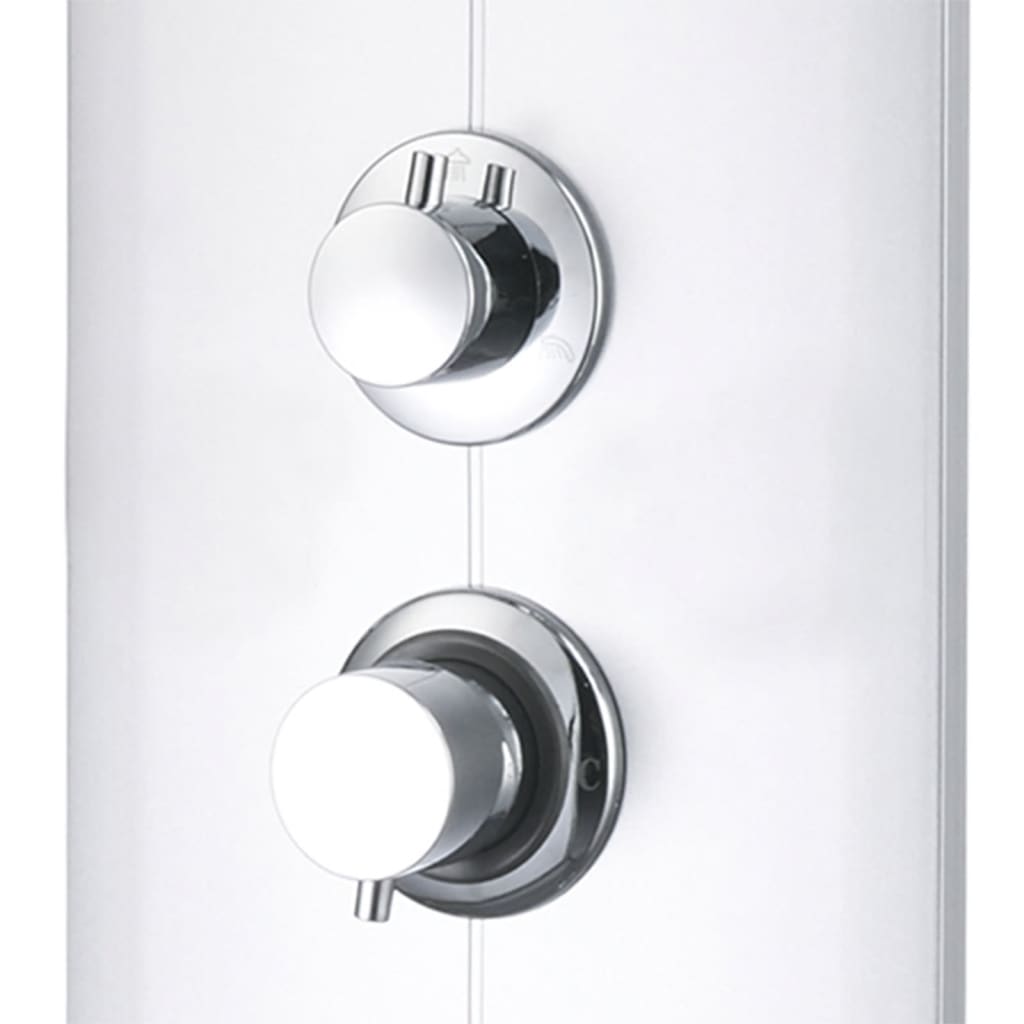 Shower Panel Unit 25x43x110 cm Silver