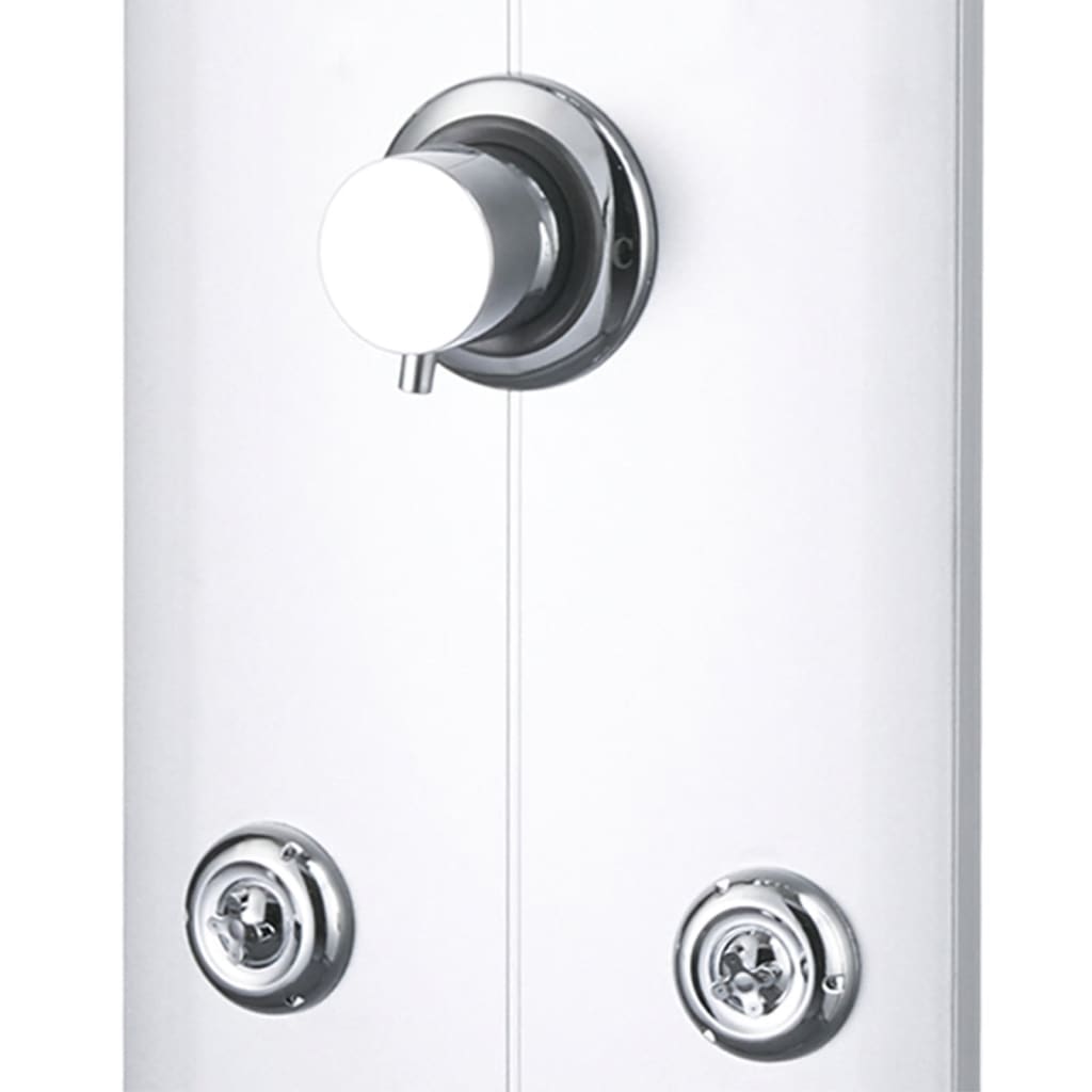 Shower Panel Unit 25x43x110 cm Silver