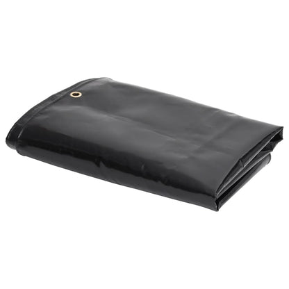 Tarpaulin 650 g/m² 3x3 m Black