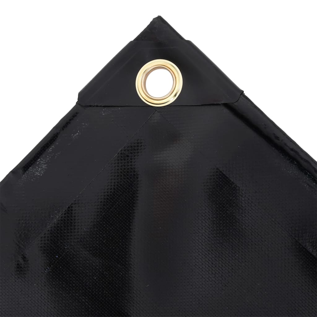 Tarpaulin 650 g/m² 3x3 m Black