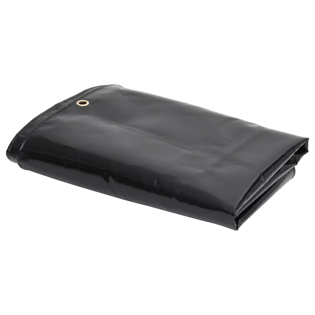 Tarpaulin 650 g/m² 3x4 m Black