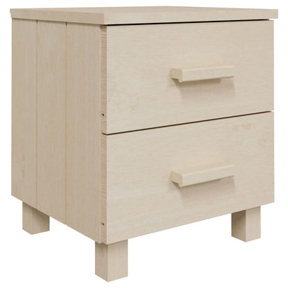 Bedside Cabinet HAMAR Honey Brown 40x35x44.5cm Solid Pinewood