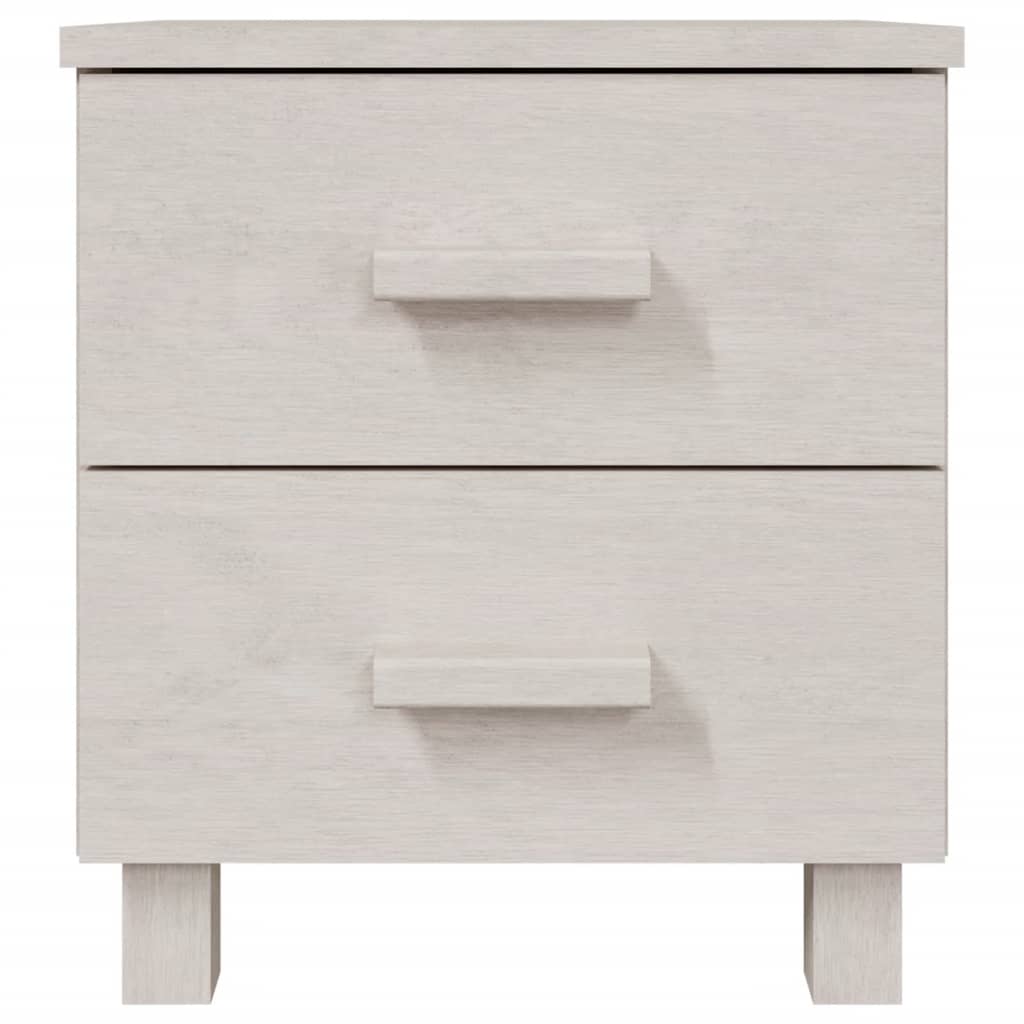 Bedside Cabinets HAMAR 2 pcs White 40x35x44.5 cm Solid Wood