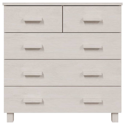 Sideboard HAMAR White 79x40x80 cm Solid Wood Pine