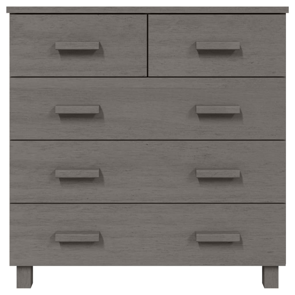 Sideboard HAMAR Light Grey 79x40x80 cm Solid Wood Pine