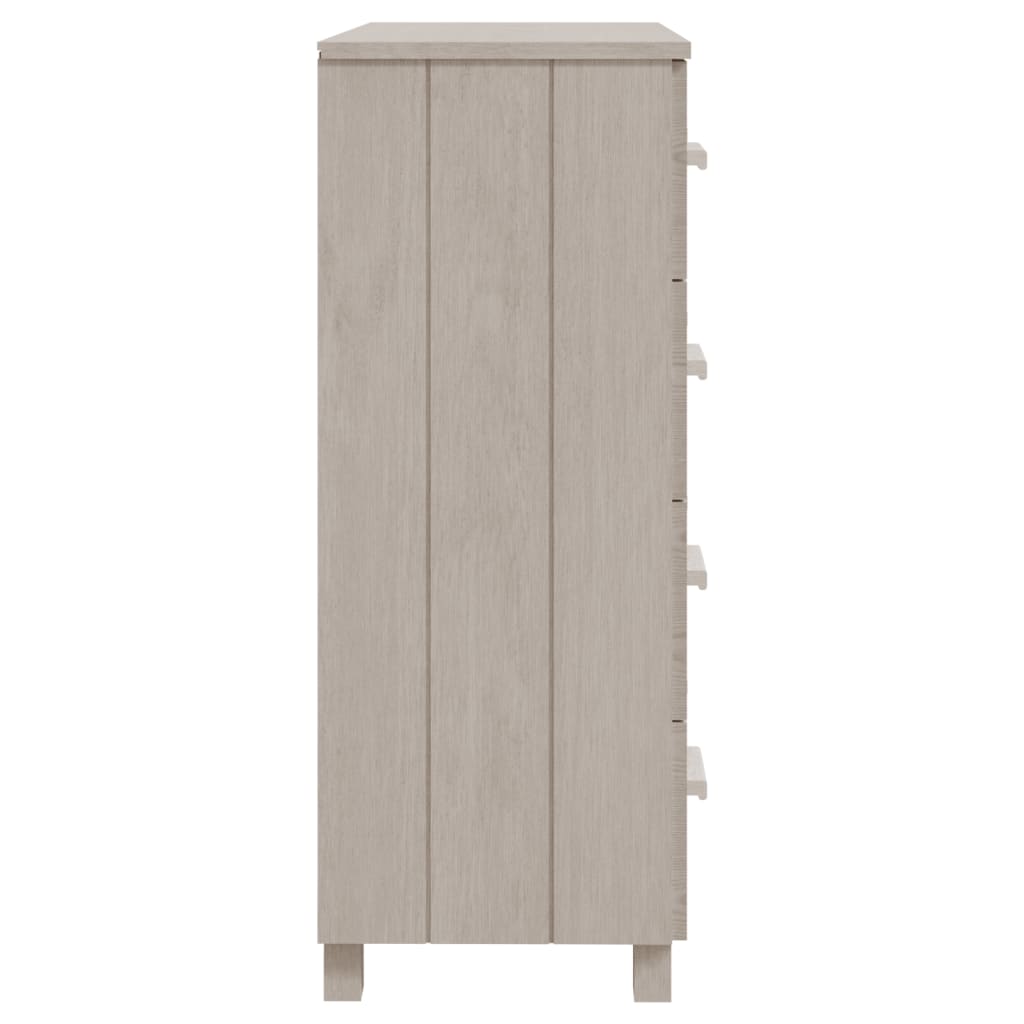 Sideboard HAMAR White 79x40x103.5 cm Solid Wood Pine