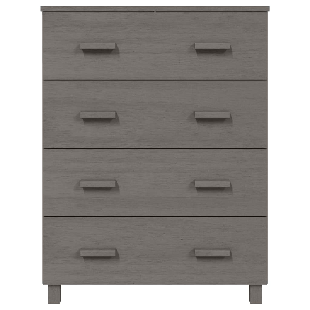 Sideboard HAMAR Light Grey 79x40x103.5 cm Solid Wood Pine