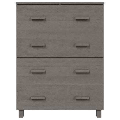 Sideboard HAMAR Light Grey 79x40x103.5 cm Solid Wood Pine