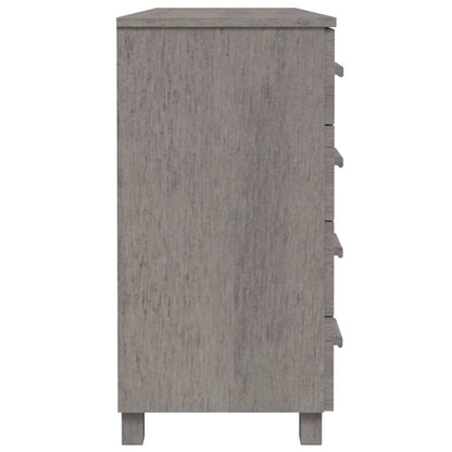 Sideboard HAMAR Light Grey 113x40x80 cm Solid Wood Pine