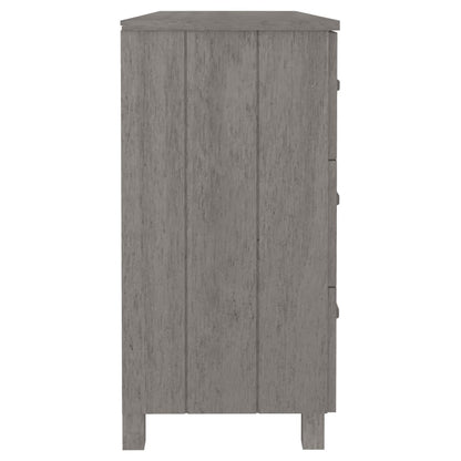 Sideboard HAMAR Light Grey 113x40x80 cm Solid Wood Pine