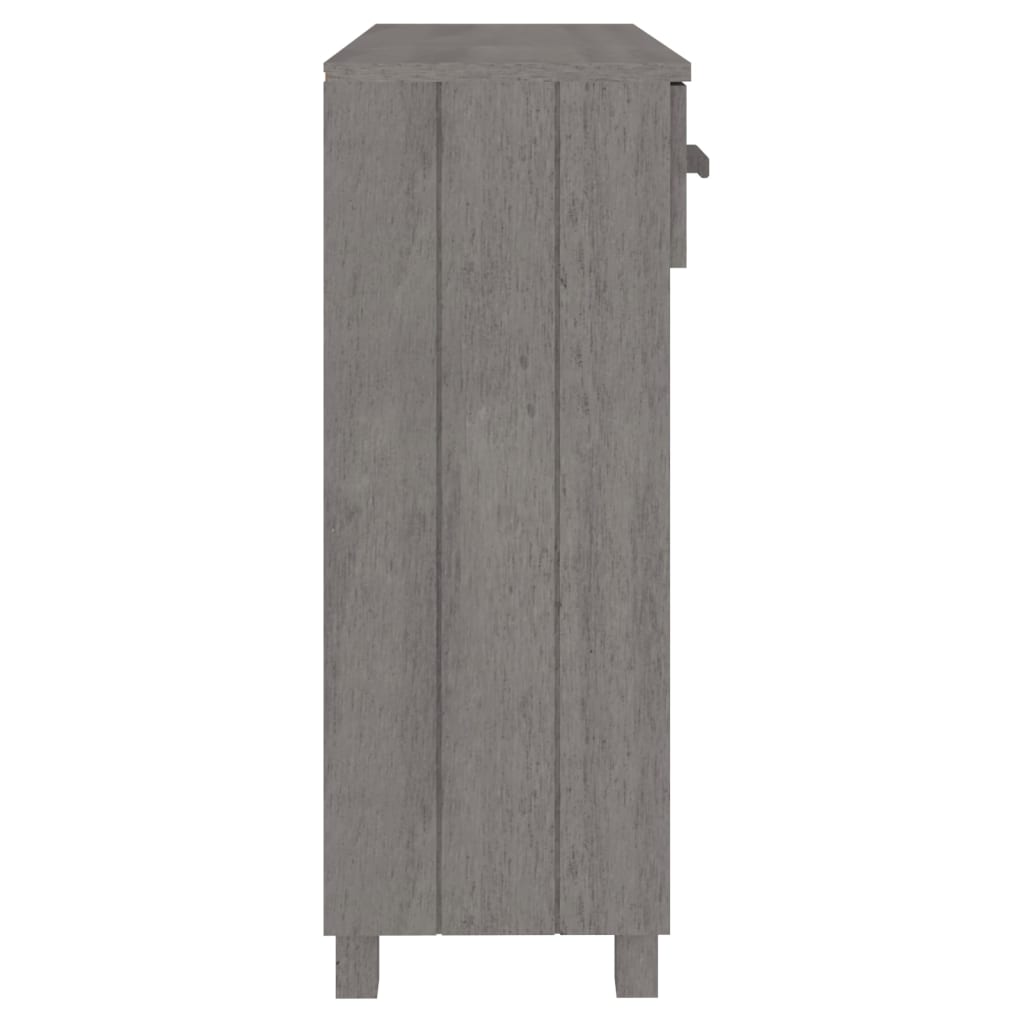 Console Table HAMAR Light Grey 90x35x90 cm Solid Wood Pine