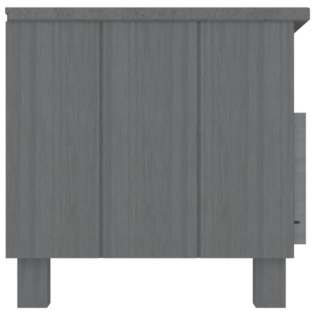 TV Cabinet HAMAR Dark Grey 106x40x40 cm Solid Wood Pine