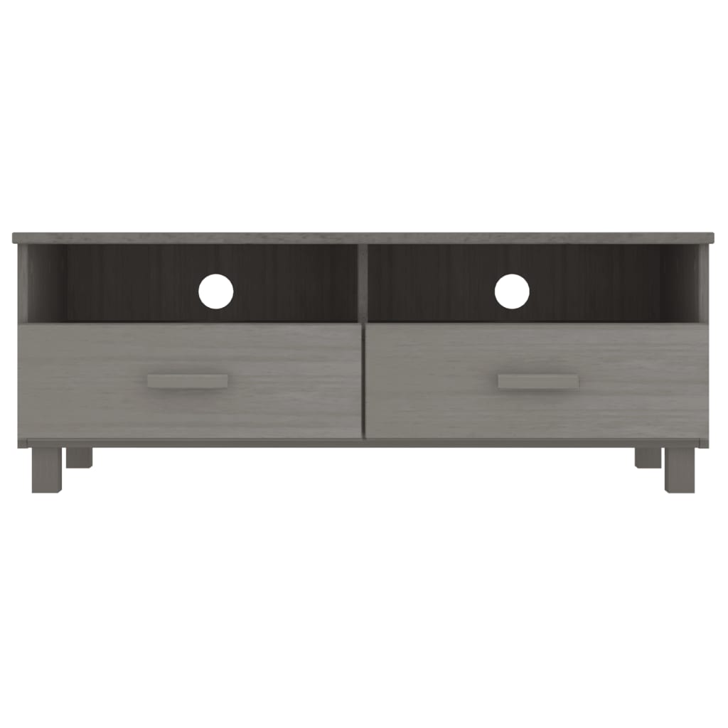 TV Cabinet HAMAR Light Grey 106x40x40 cm Solid Wood Pine