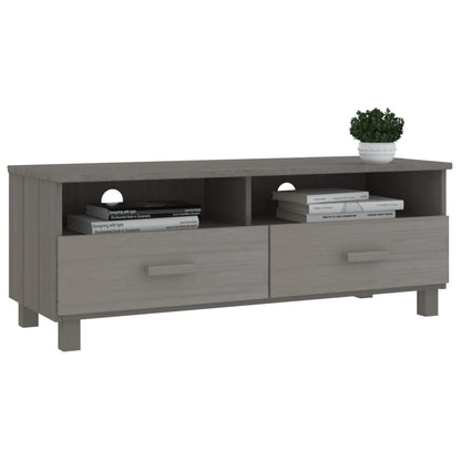 TV Cabinet HAMAR Light Grey 106x40x40 cm Solid Wood Pine