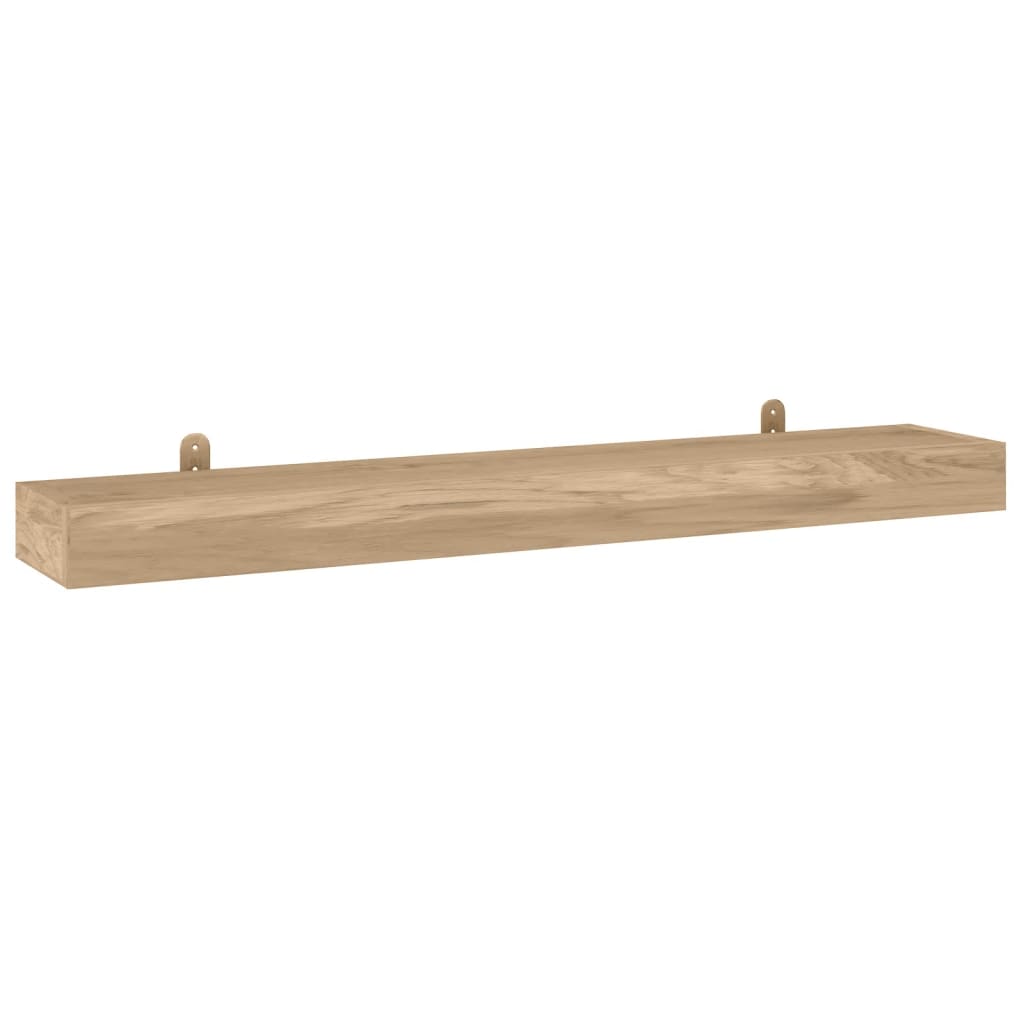 Wall Shelves 2 pcs 110x15x4 cm Solid Wood Teak