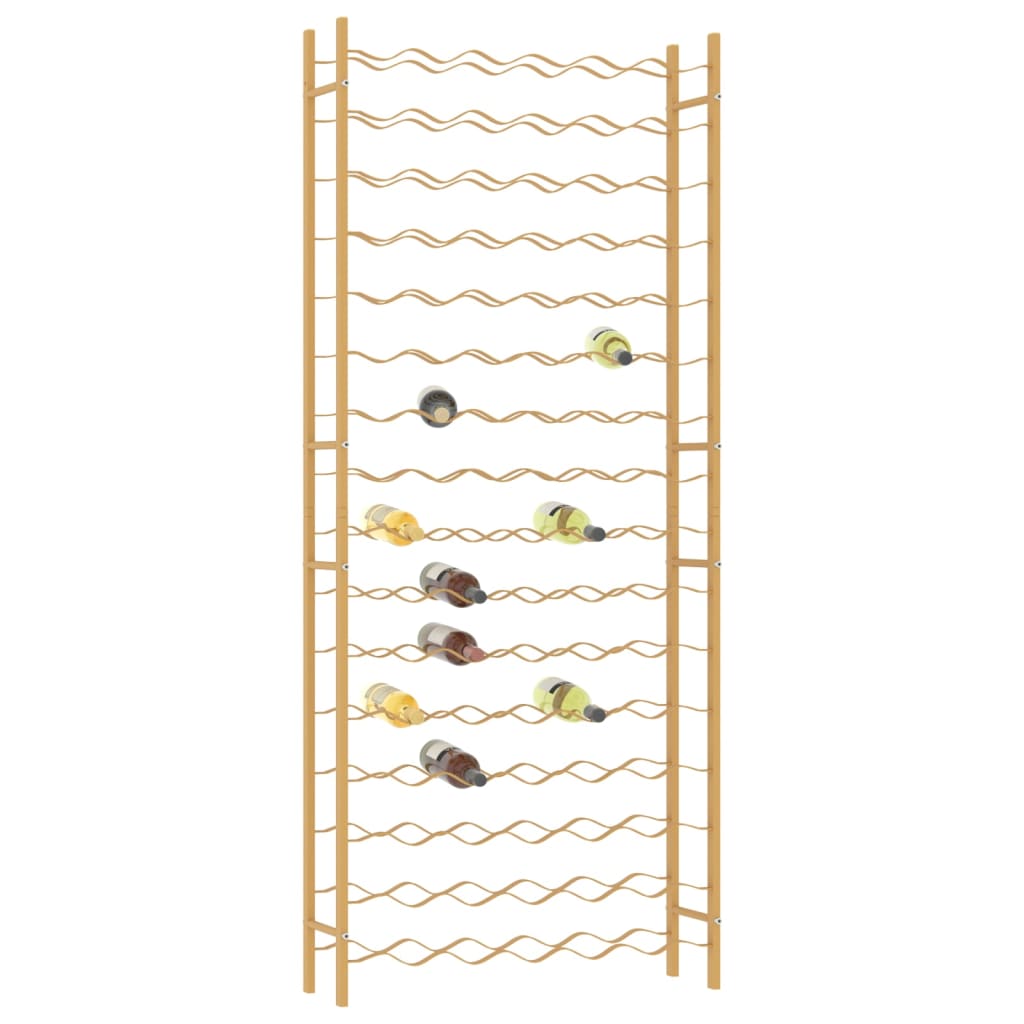 Wine Rack for 96 Bottles Gold Metal