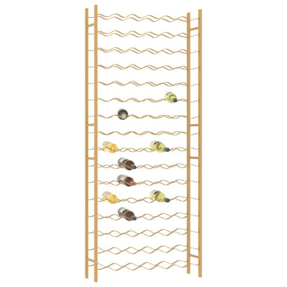 Wine Rack for 96 Bottles Gold Metal