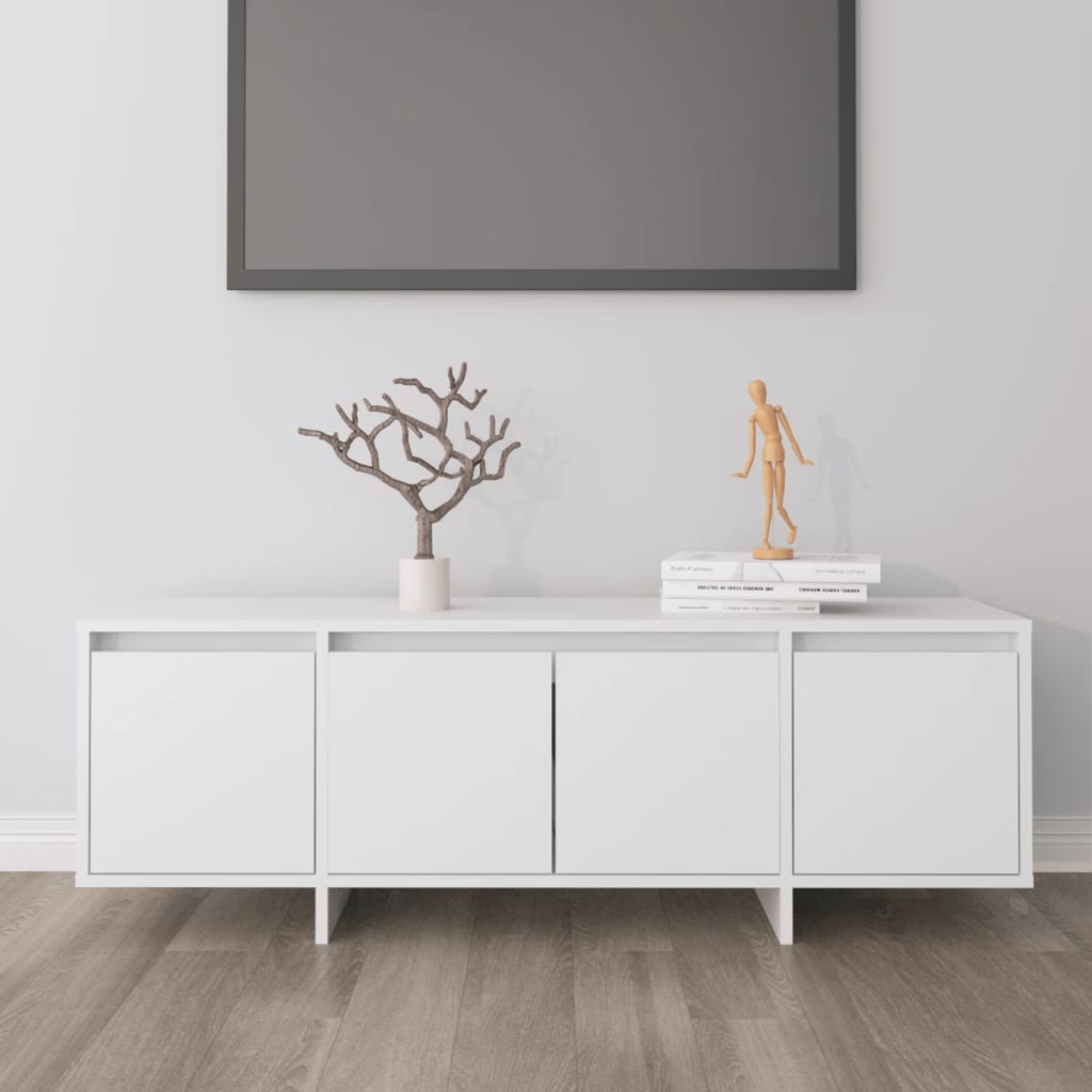 TV Cabinet White 120x30x40.5 cm Engineered Wood