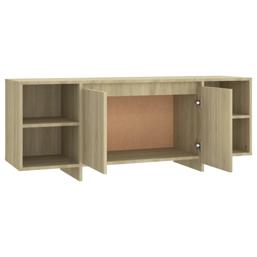 TV Cabinet Sonoma Oak 130x35x50 cm Engineered Wood