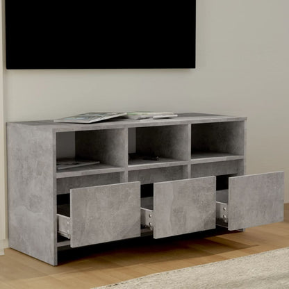 TV Cabinet Concrete Grey 102x37.5x52.5 cm Engineered Wood