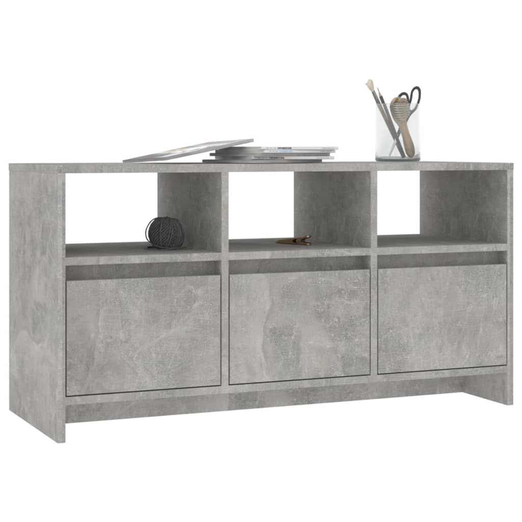 TV Cabinet Concrete Grey 102x37.5x52.5 cm Engineered Wood