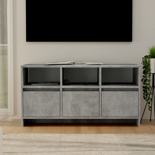 TV Cabinet Concrete Grey 102x37.5x52.5 cm Engineered Wood