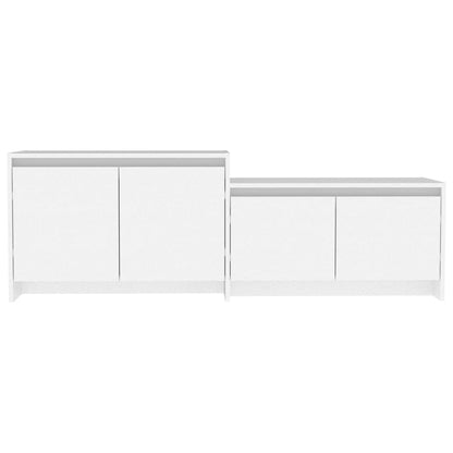 TV Cabinet White 146.5x35x50 cm Engineered Wood