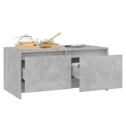 Coffee Table Concrete Grey 90x50x41.5 cm Engineered Wood