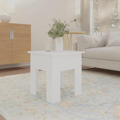 Coffee Table White 40x40x42 cm Engineered Wood