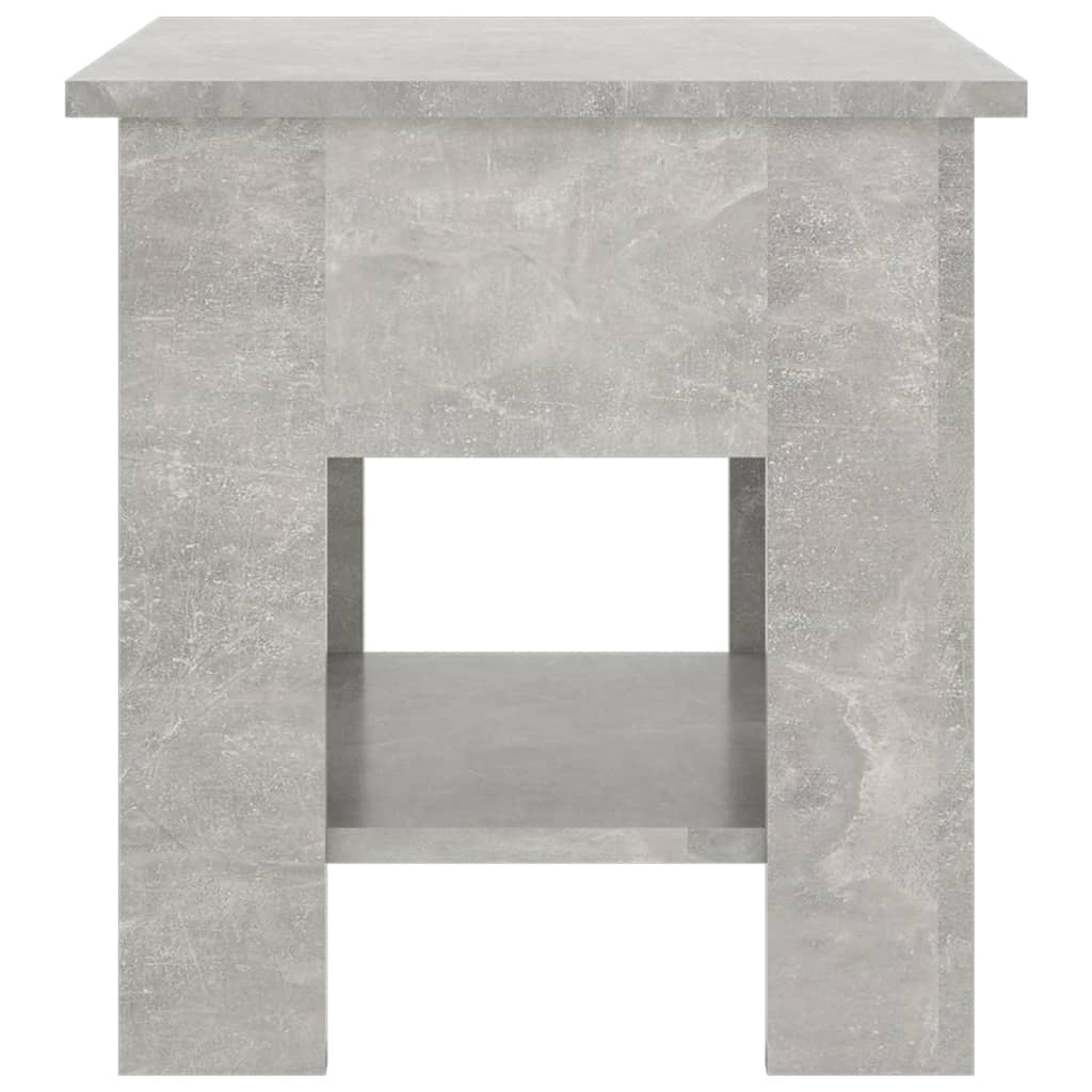 Coffee Table Concrete Grey 40x40x42 cm Engineered Wood