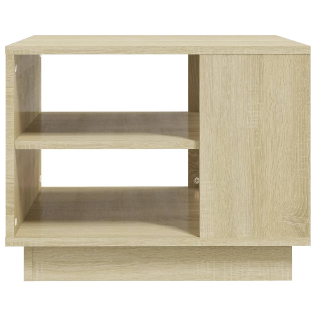 Coffee Table Sonoma Oak 55x55x43 cm Engineered Wood