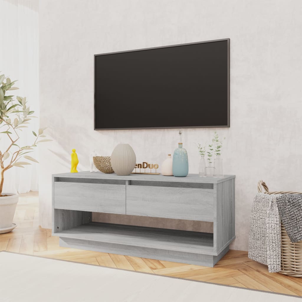 TV Cabinet Grey Sonoma 102x41x44 cm Engineered Wood