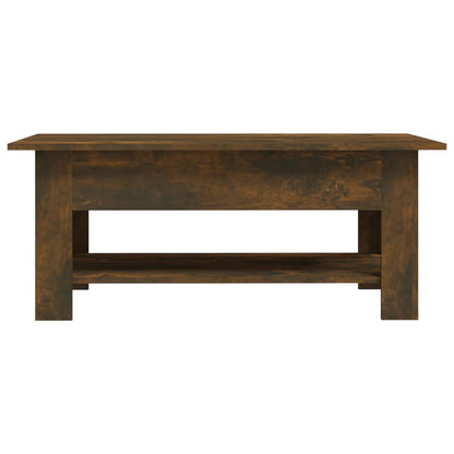 Coffee Table Smoked Oak 102x55x42 cm Engineered Wood