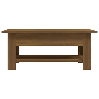 Coffee Table Brown Oak 102x55x42 cm Engineered Wood