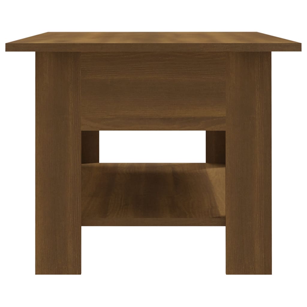 Coffee Table Brown Oak 102x55x42 cm Engineered Wood