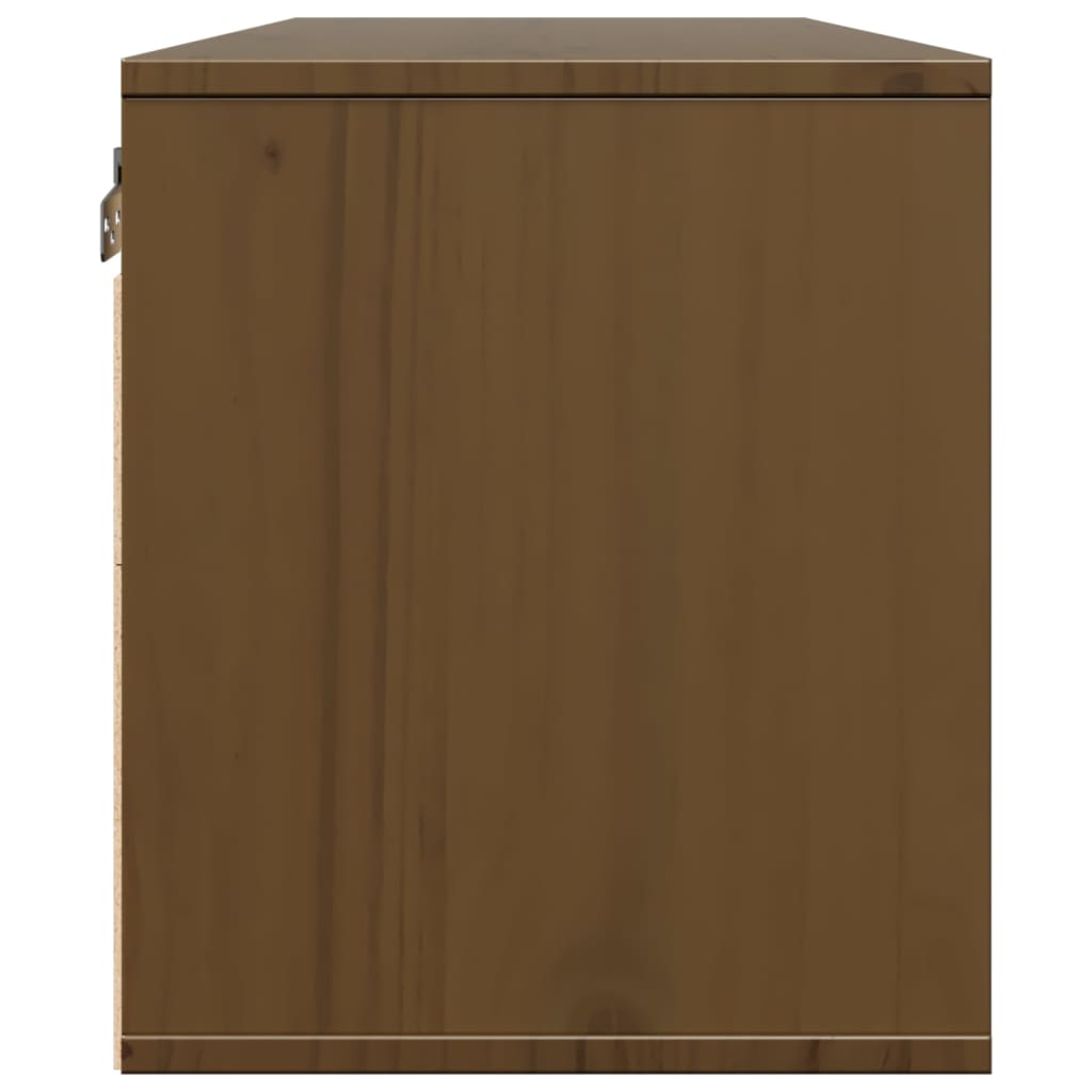 Wall Cabinets 2 pcs Honey Brown 45x30x35 cm Solid Pinewood