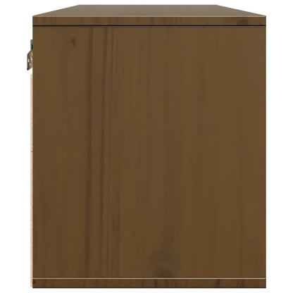 Wall Cabinets 2 pcs Honey Brown 45x30x35 cm Solid Pinewood