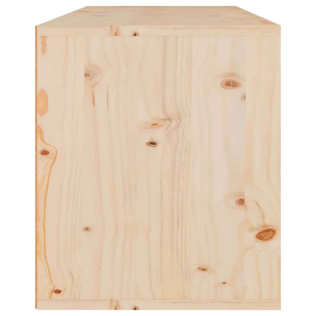 Wall Cabinet 80x30x35 cm Solid Wood Pine