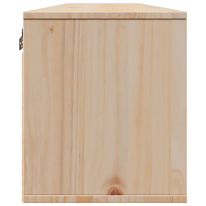 Wall Cabinets 2 pcs 80x30x35 cm Solid Wood Pine