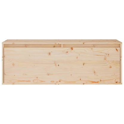 Wall Cabinet 100x30x35 cm Solid Wood Pine