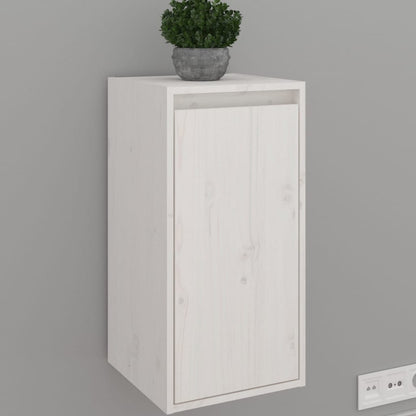 Wall Cabinets 2 pcs White 30x30x60 cm Solid Wood Pine