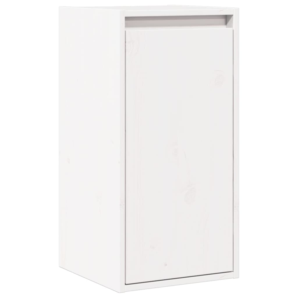 Wall Cabinets 2 pcs White 30x30x60 cm Solid Wood Pine