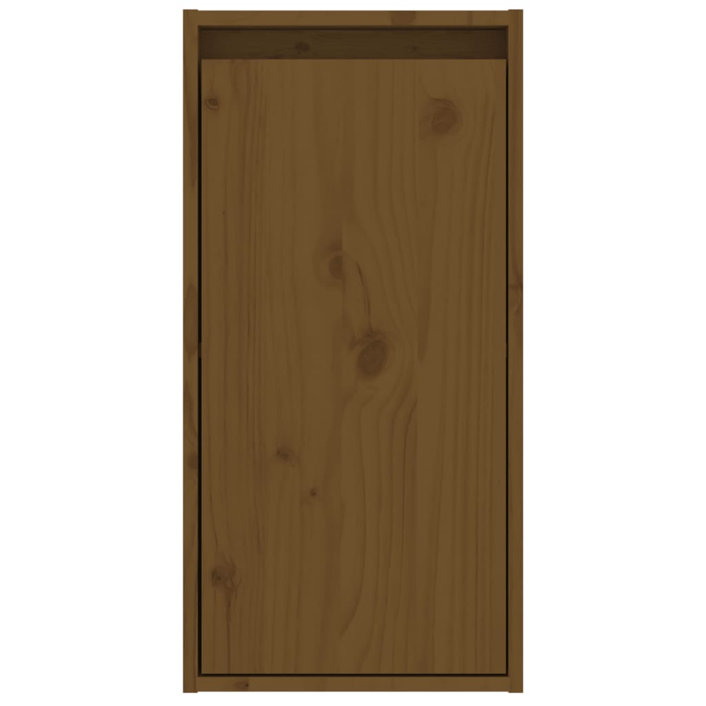 Wall Cabinet Honey Brown 30x30x60 cm Solid Wood Pine