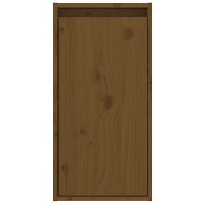 Wall Cabinet Honey Brown 30x30x60 cm Solid Wood Pine