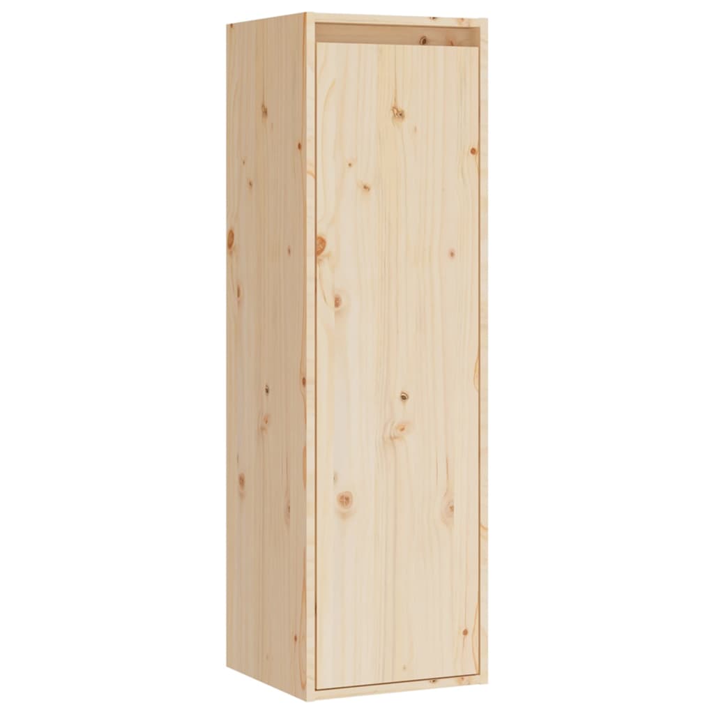 Wall Cabinet 30x30x100 cm Solid Pinewood